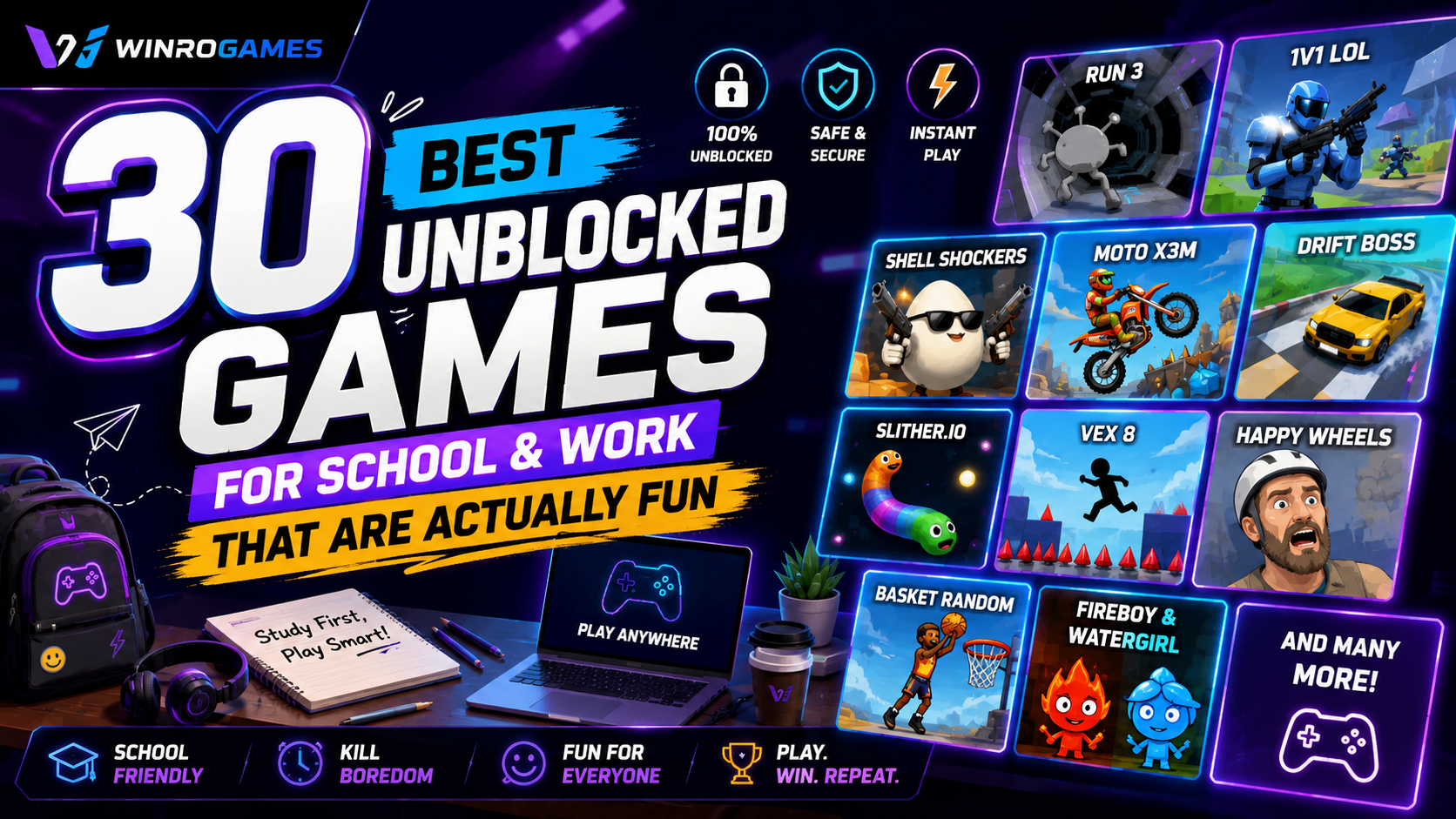 30 Best Unblocked Games for School & Work That Are Actually Fun