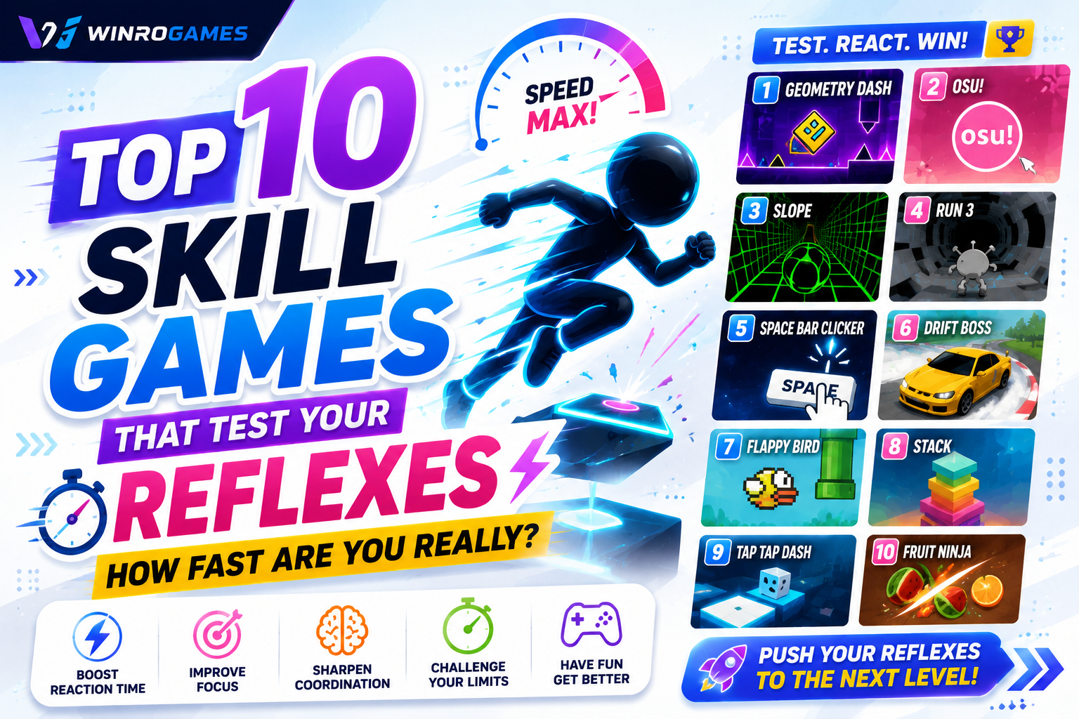 Top 10 Skill Games That Test Your Reflexes: How Fast Are You Really?