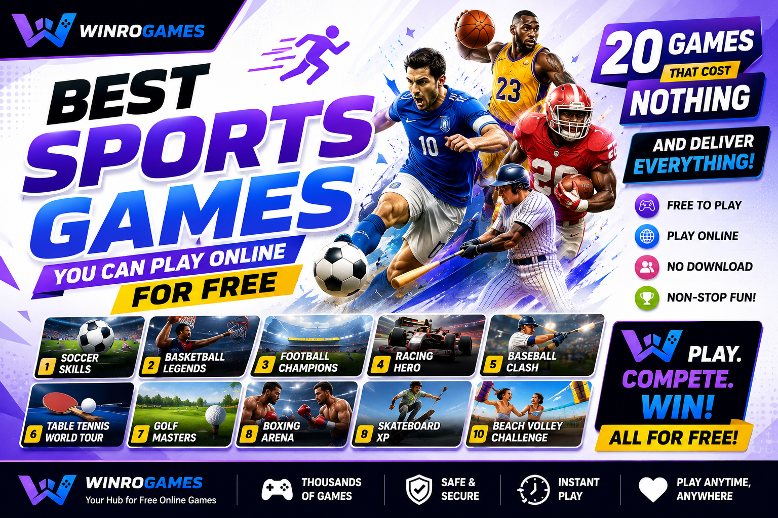 Best Sports Games You Can Play Online for Free: 20 Games That Cost Nothing and Deliver Everything