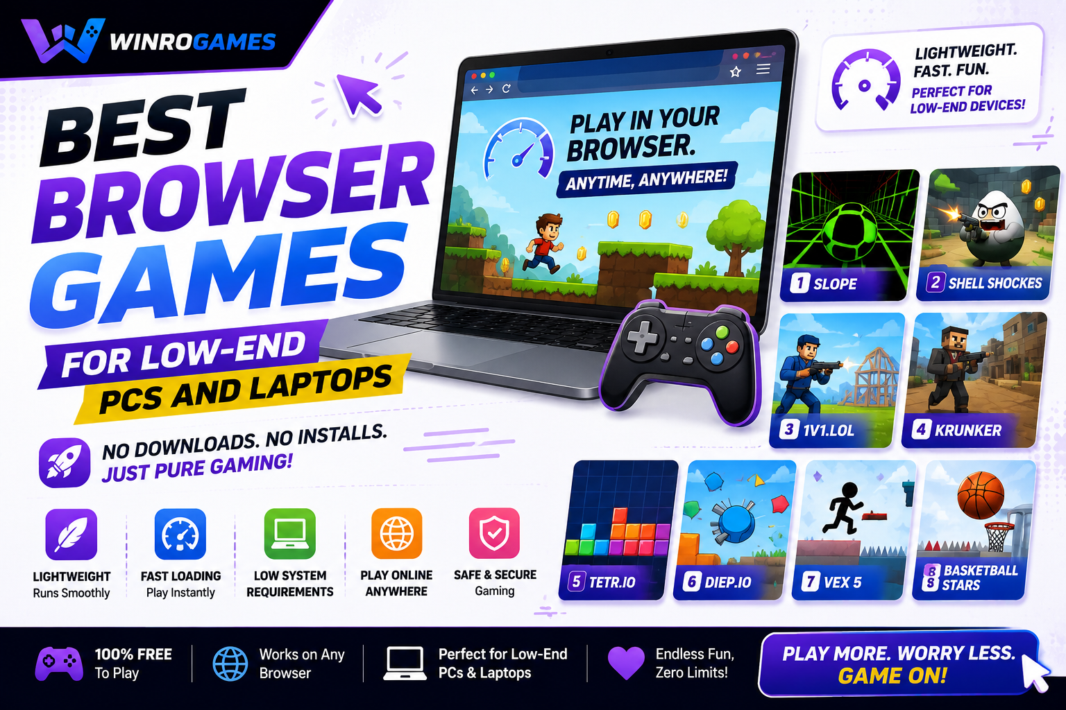 Best Browser Games for Low-End PCs & Laptops: 25 Games That Run on Anything