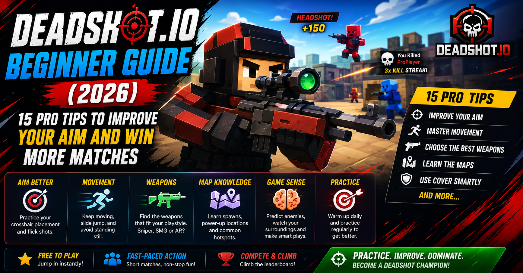 Deadshot.io Beginner Guide (2026): 15 Pro Tips to Improve Your Aim and Win More Matches